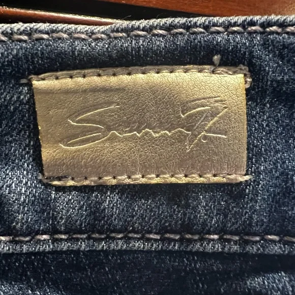 7 For All Mankind Floral Embroidered Skinny Jeans - 10 - Picture 7 of 7